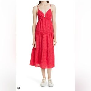 Rails Avril Eyelet Embroidered Sundress In Fuchsia